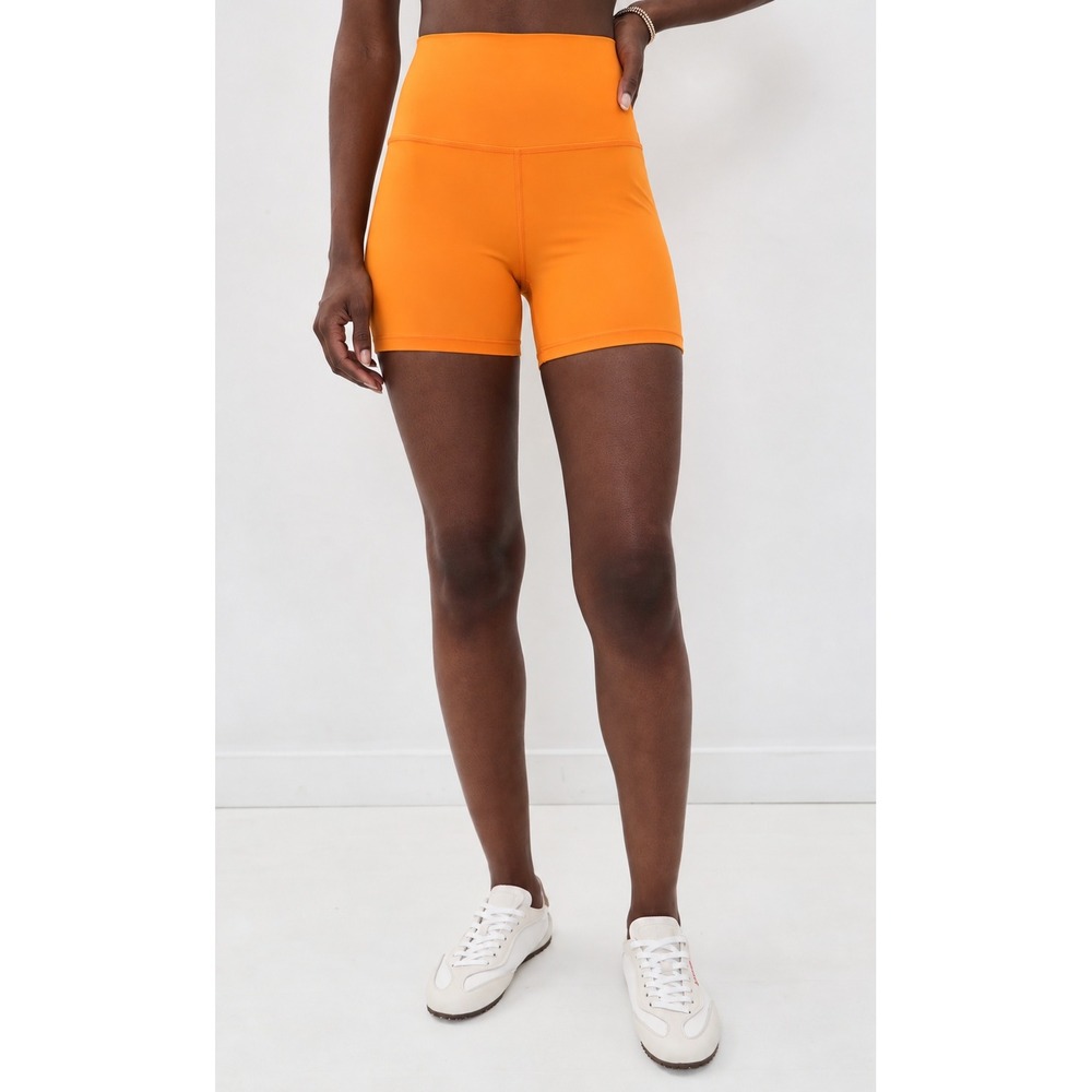 OFFLINE by Aerie Orange High Rise 5" Bike Shorts Sz M Athleisure Sporty